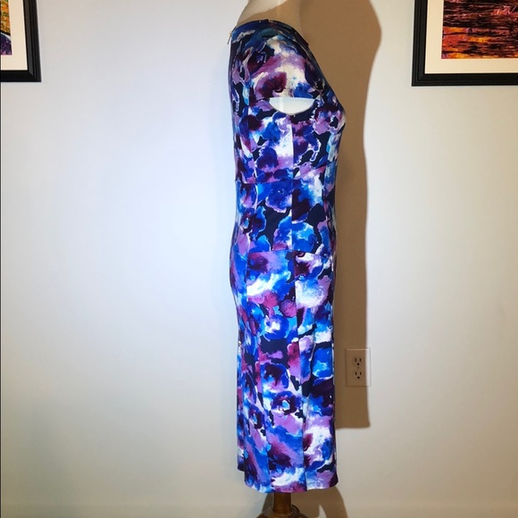 Multicolored dress with full length zipper - Picture 5 of 11